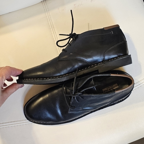 New Kenneth cole black Real Deal Boots leather booties 7 - Picture 10 of 12